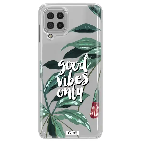 Tropical Vibes Green Samsung A22 4g Clear TPU Case