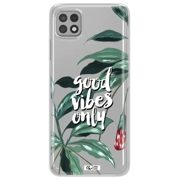 Tropical Vibes Green Samsung A22 5g Clear TPU Case