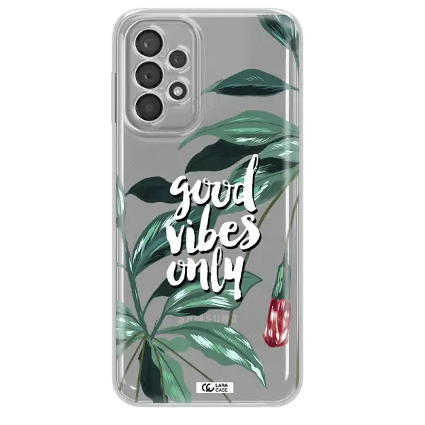 Tropical Vibes Green Samsung A23 5G Clear Tpu Case