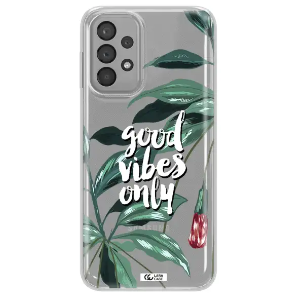 Tropical Vibes Green Samsung A33 Clear TPU Case