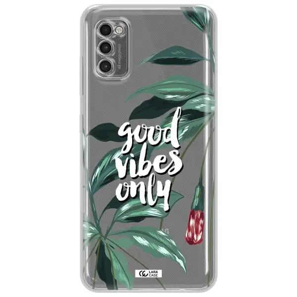 Tropical Vibes Green Samsung A41 Clear Tpu Case