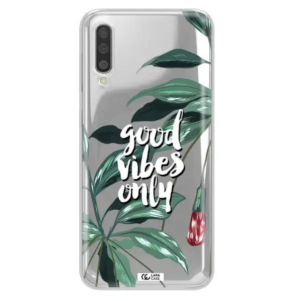 Tropical Vibes Green Samsung A50 Clear TPU Case