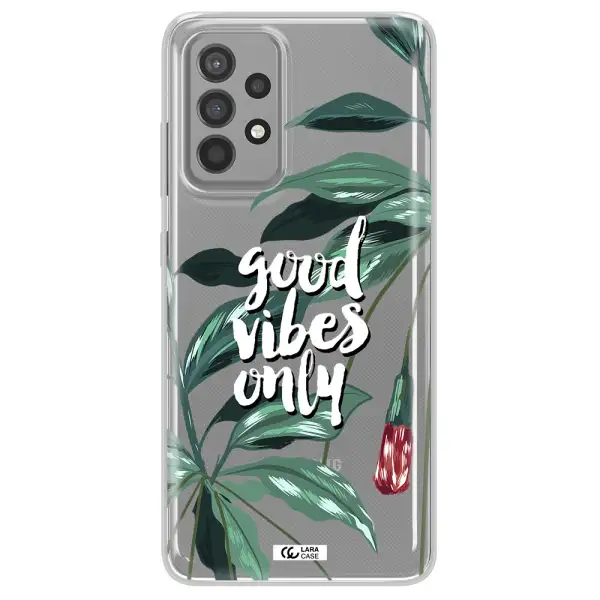 Tropical Vibes Green Samsung A52 Clear TPU Case