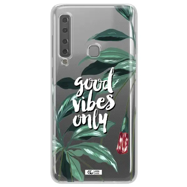 Tropical Vibes Green Samsung A9 2018 Clear TPU Case