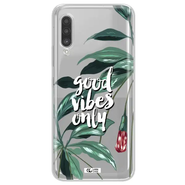 Tropical Vibes Green Samsung A90 Clear TPU Case