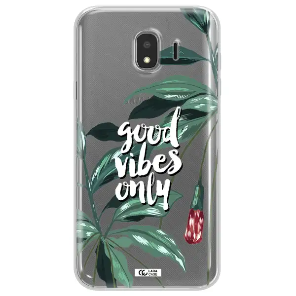 Tropical Vibes Green Samsung J4 Clear TPU Case