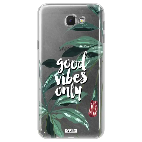 Tropical Vibes Green Samsung J5 Prime Clear TPU Case