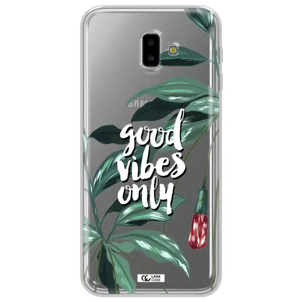 Tropical Vibes Green Samsung J6 Plus Clear TPU Case