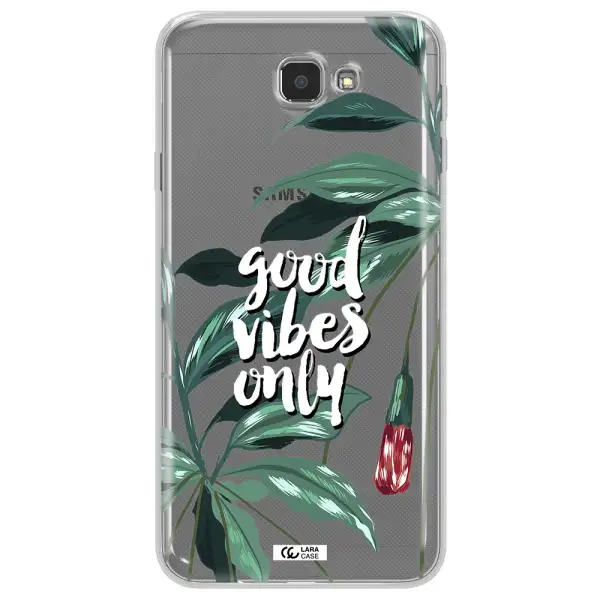 Tropical Vibes Green Samsung J7 Prim Clear TPU Case