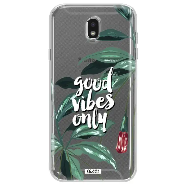 Tropical Vibes Green Samsung J7 Pro Clear TPU Case