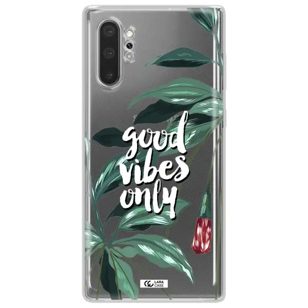 Tropical Vibes Green Samsung Note 10 Plus Clear TPU Case