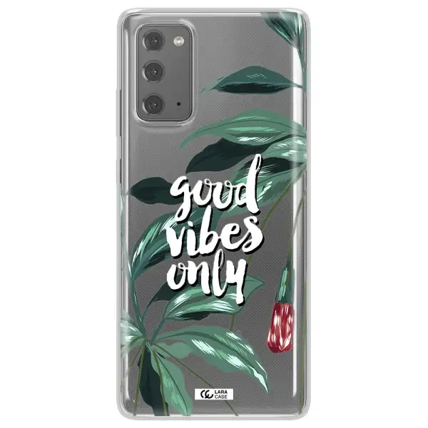 Tropical Vibes Green Samsung Note 20 Clear TPU Case