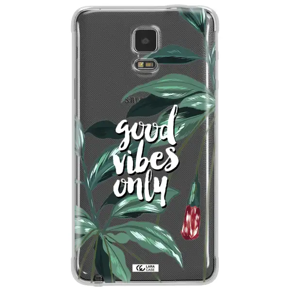 Tropical Vibes Green Samsung Note 4 Clear TPU Case