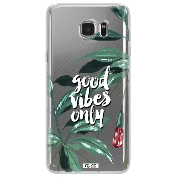 Tropical Vibes Green Samsung Note 5 Clear TPU Case