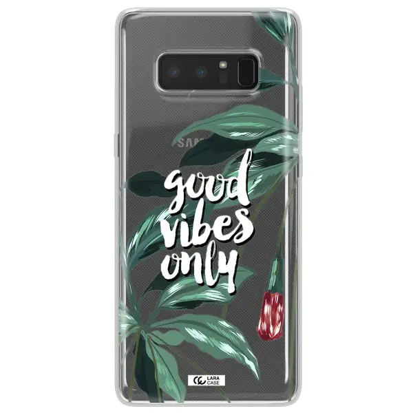 Tropical Vibes Green Samsung Note 8 Clear TPU Case