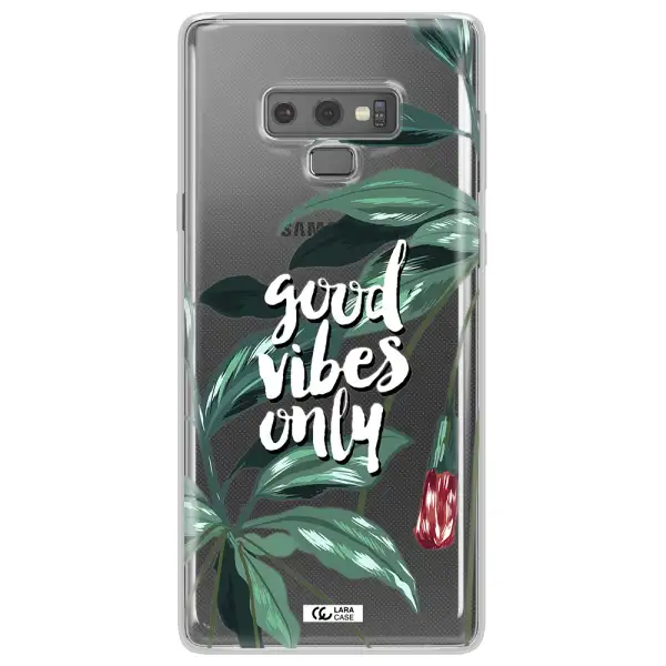 Tropical Vibes Green Samsung Note 9 Clear TPU Case