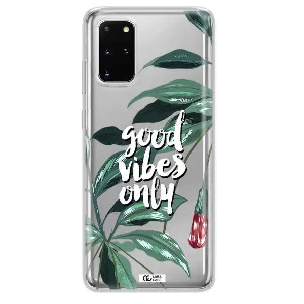 Tropical Vibes Green Samsung S 20 Plus Clear TPU Case