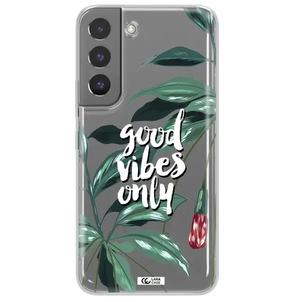 Tropical Vibes Green Samsung S 22 Clear TPU Case