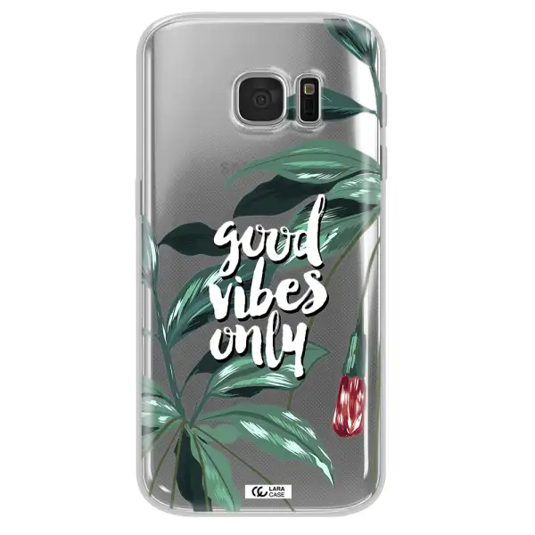 Tropical Vibes Green Samsung S 7 Clear TPU Case