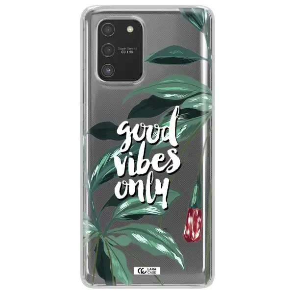 Tropical Vibes Green Samsung S10 Lite Clear TPU Case