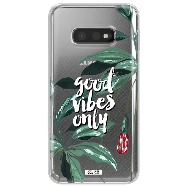 Tropical Vibes Green Samsung S10e Clear TPU Case