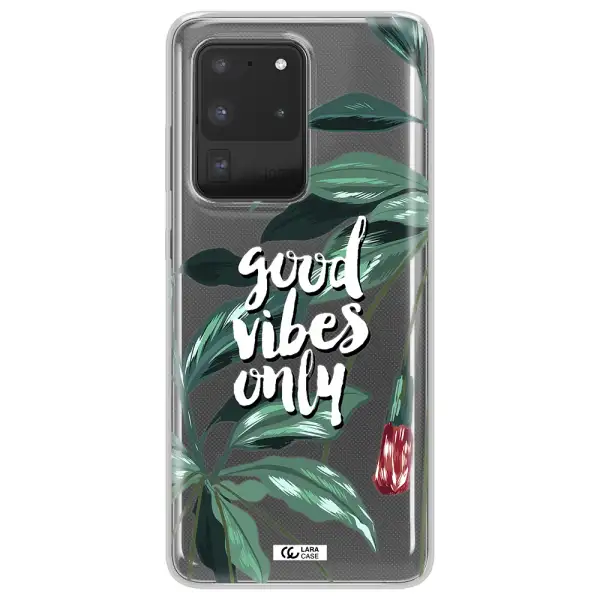 Tropical Vibes Green Samsung S20 Ultra Clear TPU Case