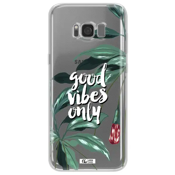 Tropical Vibes Green Samsung S8 Clear TPU Case