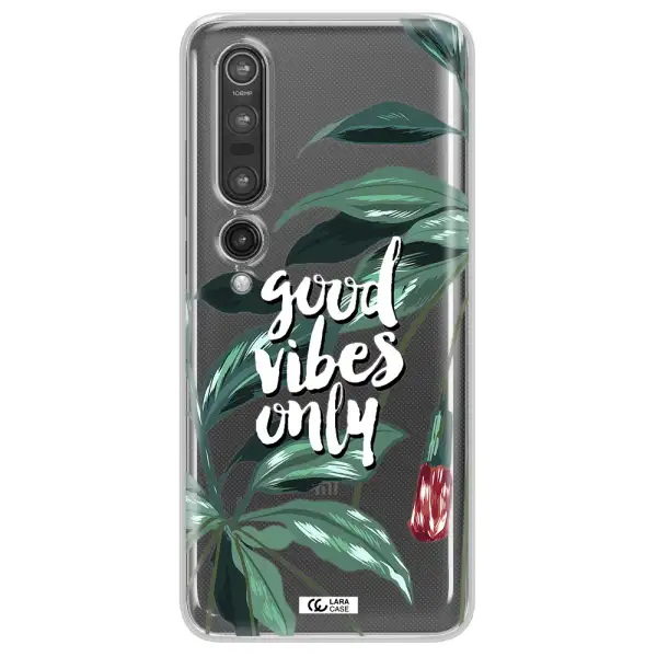 Tropical Vibes Green Xiaomi Mi 10 Pro Clear TPU Case