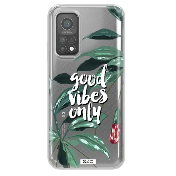 Tropical Vibes Green Xiaomi Mi 10 T Pro Clear TPU Case