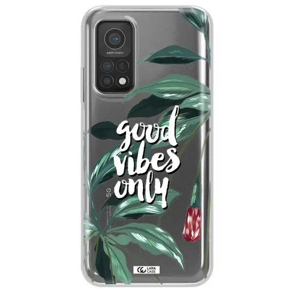 Tropical Vibes Green Xiaomi Mi 10T Clear TPU Case