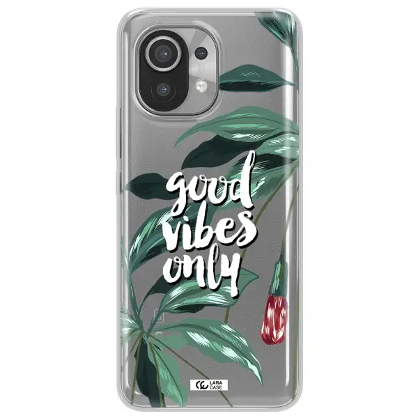Tropical Vibes Green Xiaomi Mi 11 Clear TPU Case