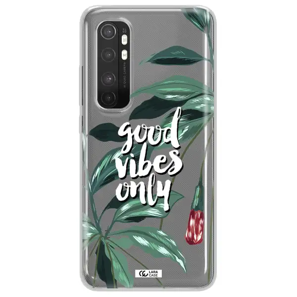 Tropical Vibes Green Xiaomi Mi Note 10 Lite Clear TPU Case