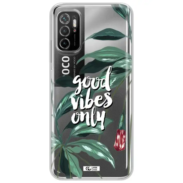 Tropical Vibes Green Xiaomi Poco M3 Pro Clear Tpu Case