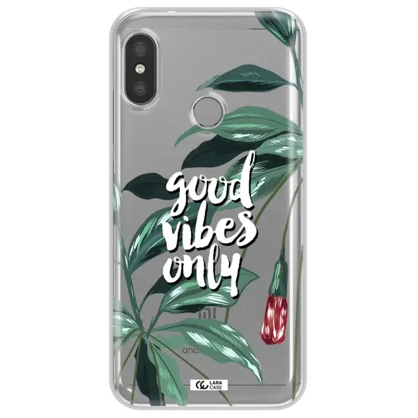 Tropical Vibes Green Xiaomi Redmi 6 Pro Clear TPU Case