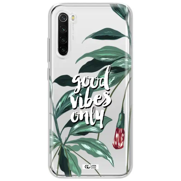 Tropical Vibes Green Xiaomi Redmi Note 8T Clear Tpu Case