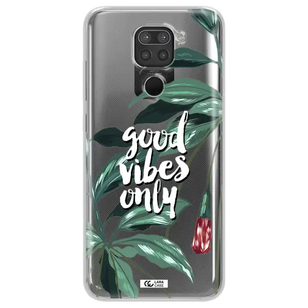 Tropical Vibes Green Xiaomi Redmi Note 9 Clear TPU Case