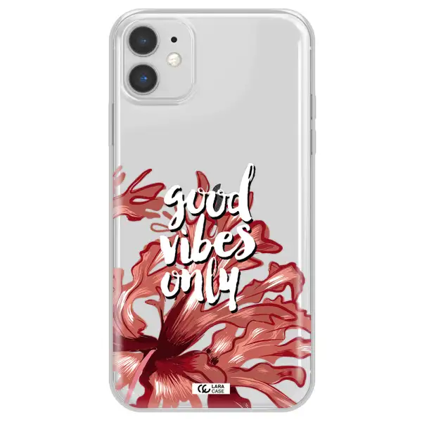 Tropical Vibes Red Apple iPhone 11 Clear TPU Case