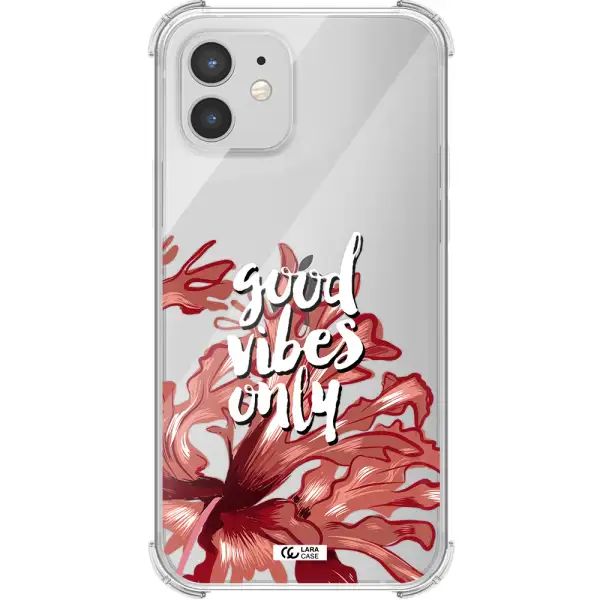 Tropical Vibes Red Apple iPhone 12 mini Clear PC Case