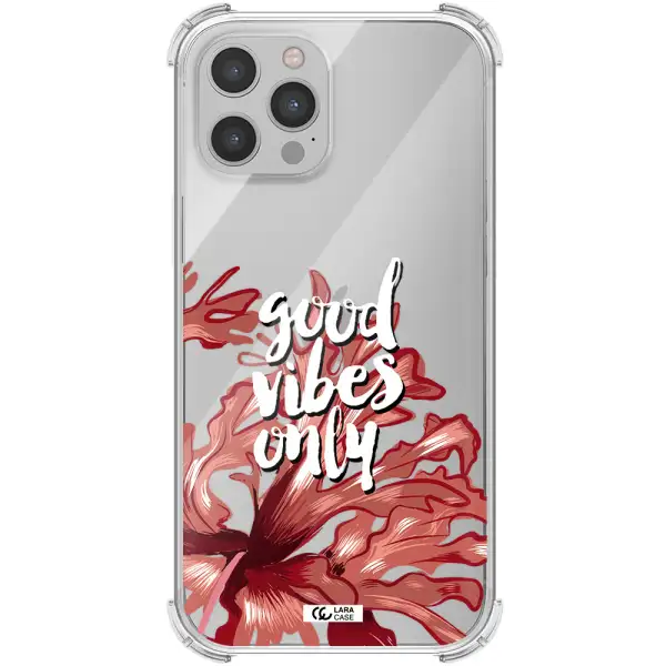 Tropical Vibes Red Apple iPhone 12 pro Clear PC Case