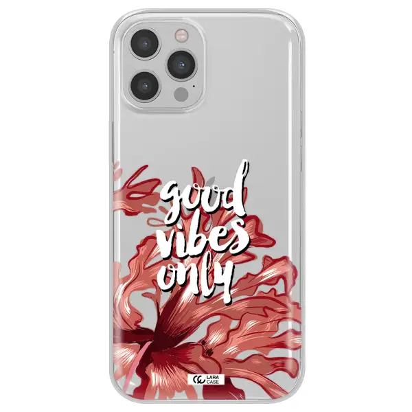 Tropical Vibes Red Apple iPhone 12 pro Clear TPU Case