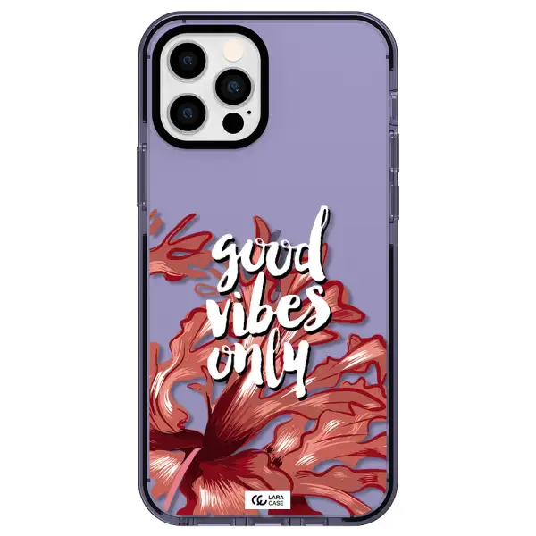 Tropical Vibes Red Apple iPhone 12 pro impact Lilac Case