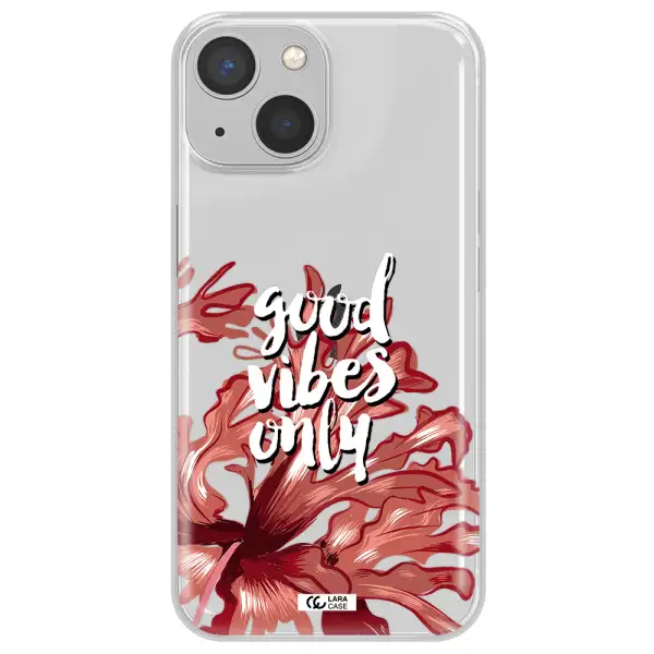 Tropical Vibes Red Apple iPhone 13 Clear TPU Case