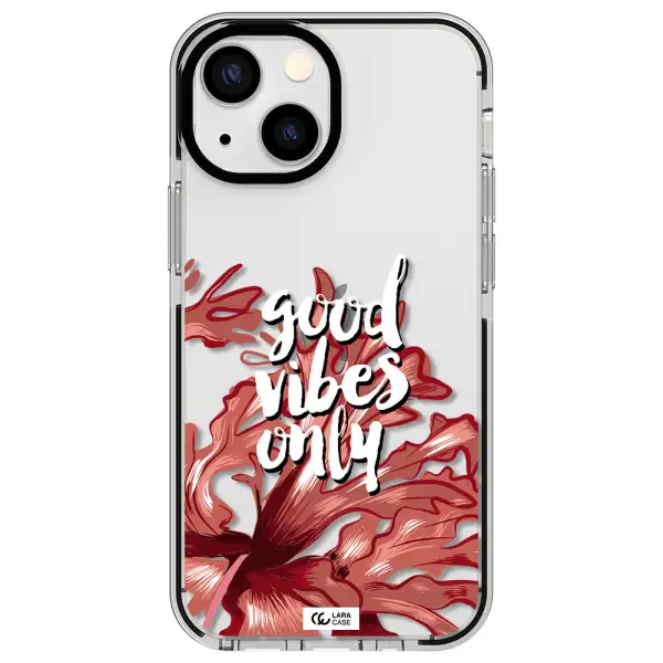 Tropical Vibes Red Apple iPhone 13 mini impact black border Case