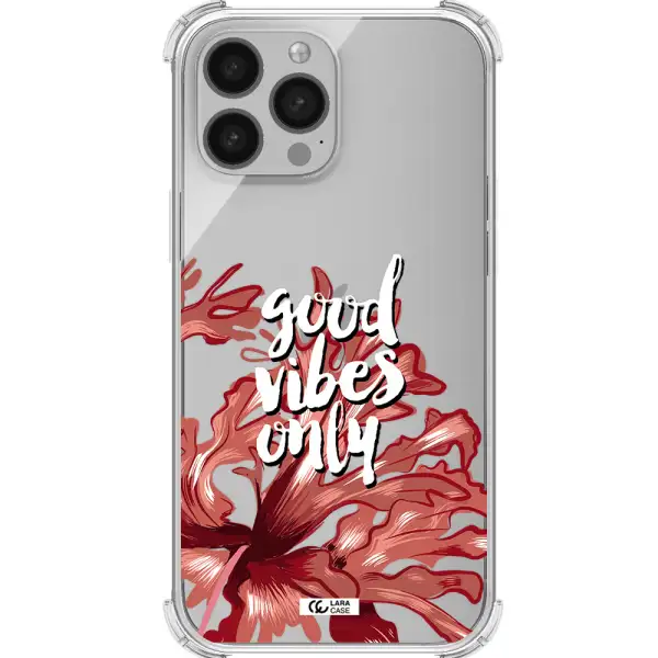 Tropical Vibes Red Apple iPhone 13 Pro Clear PC Case