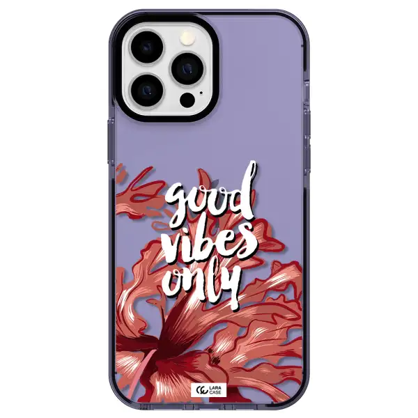 Tropical Vibes Red Apple iPhone 13 Pro Max impact Lilac Case