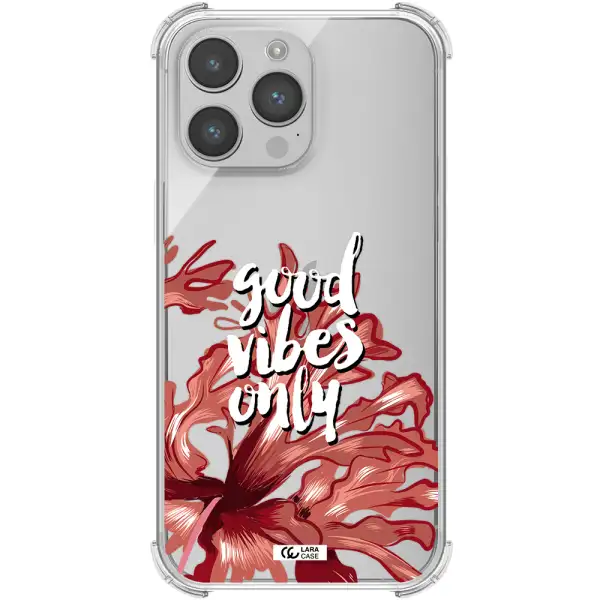 Tropical Vibes Red Apple iPhone 14 pro Clear PC Case