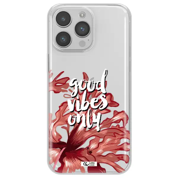 Tropical Vibes Red Apple iPhone 14 pro max Clear TPU Case
