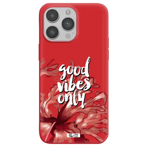 Tropical Vibes Red Apple iPhone 14 pro max Silicone Imperial Red Case
