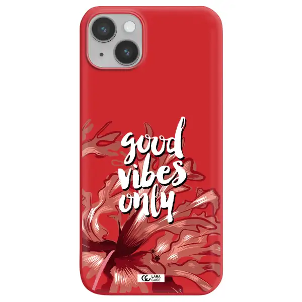 Tropical Vibes Red Apple iPhone 14 Silicone Imperial Red Case