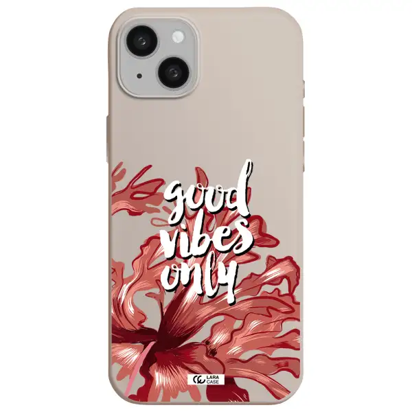 Tropical Vibes Red Apple iphone 15 plus Silicone Stone Case
